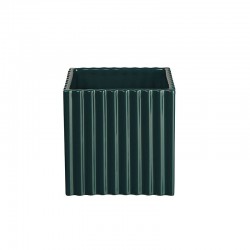 Planter with Grooves 15Cm - Quadro Petrol - Asa Selection ASA SELECTION ASA46126121