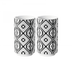 Set of 2 Snack Tumblers Black and White - Apero - Asa Selection ASA SELECTION ASA51511017