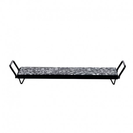 Tablero con Estructura de Metal - Terrazzo Blanco Y Negro - Asa Selection ASA SELECTION ASA6230219