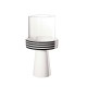 TeaLight Holder Stripes ø11,8cm - New Memphis White And Black - Asa Selection ASA SELECTION ASA86124086