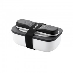 Conjunto Marmita e Talheres Branco - Store&Go - Guzzini