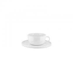Set of 4 Tea Cup with Saucer - Itsumo White - Alessi ALESSI ALESNF07/78S