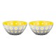 Conjunto de 2 Taças 12cm Cinza/Amarelo - Le Murrine Cinza E Amarelo - Guzzini GUZZINI GZ279412141
