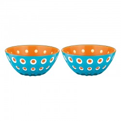 Conjunto de 2 Taças 12cm Azul/Branco/Laranja - Le Murrine Azul, Branco E Laranja - Guzzini GUZZINI GZ279412145