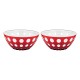 Juego de 2 Cuencos 12cm Blanco/Rojo - Le Murrine Blanco Y Rojo - Guzzini GUZZINI GZ279412147