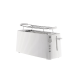 Long Double Compartment Toaster White - Plissé - Alessi ALESSI ALESMDL15W