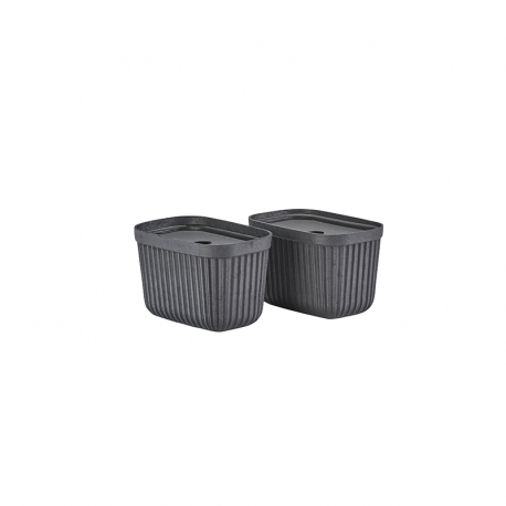 Set of 2 Storage Boxes 23cm Black - Pulp - Zone Denmark ZONE DENMARK BVZN31770