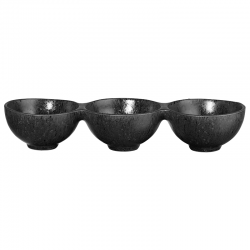 3 Section Bowl Black 26cm - Grande Nero - Asa Selection ASA SELECTION ASA5237174
