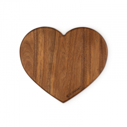 Tabuleiro Madeira Acácia Coração 33cm - L'Amour - Le Creuset