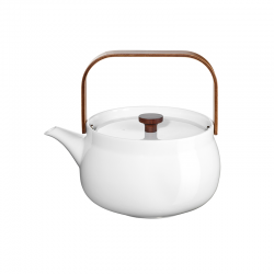 Teapot White with Wooden Handle 1,5L - Japandi - Asa Selection ASA SELECTION ASA23370017