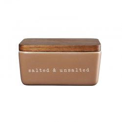 Butter Dish Salt & Unsalted - Hey! Brown - Asa Selection ASA SELECTION ASA17422277