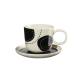 Taza con Platillo 200ml Artiste - Variété du Soleil Negro Y Blanco - Asa Selection ASA SELECTION ASA58023248