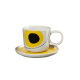 Taza con Platillo 200ml Salto du Soleil - Variété du Soleil Negro, Amarillo Y Blanco - Asa Selection ASA SELECTION ASA58025248