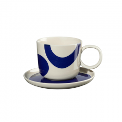 Chávena com Pires 200ml La Mer - Variété du Soleil Azul E Branco - Asa Selection ASA SELECTION ASA58026248