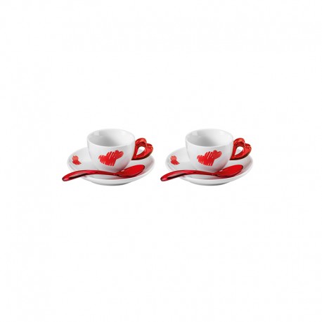 Set of 2 Espresso Cups Red - Love Sand - Guzzini GUZZINI GZ11410065