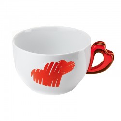 Taza para Desayuno Rojo - Love - Guzzini