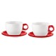 Juego de 2 Tazas de Desayuno Rojo - Gocce - Guzzini GUZZINI GZ27750065