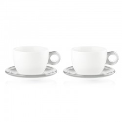 Set of 2 Breakfast Cups Grey - Gocce - Guzzini