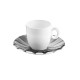 Conjunto 6 Chávenas para Espresso Cinza - Grace Cinza E Branco - Guzzini GUZZINI GZ28740192