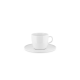Set of 4 Drip Coffee Cups with Saucer - Itsumo White - Alessi ALESSI ALESNF07/87S