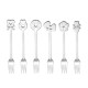 Set of 6 Dessert Forks - Love Silver - Guzzini GUZZINI GZ26841963