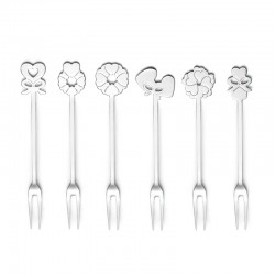 Conj. de 6 Garfos para Aperitivos - Love Prateado - Guzzini GUZZINI GZ26842063
