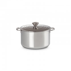 Tacho Alto com Tampa 3-Ply Plus 24cm - Signature Inox - Le Creuset