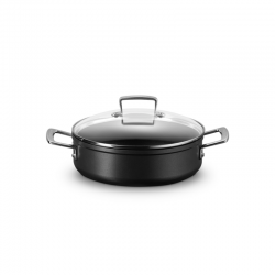 Non-Stick Sauteuse with Glass Lid 24cm Black - Le Creuset LE CREUSET LC51113240010500