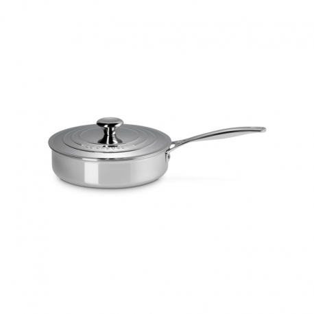 Sauté Pan with Lid 24cm - Signature Steel - Le Creuset LE CREUSET LC96600124000000