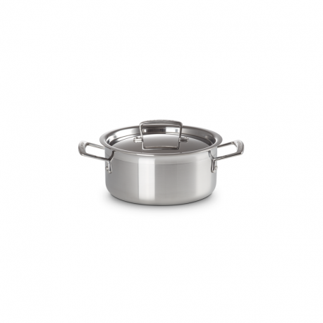 Caçarola Baixa com Tampa 24cm - Classic Inox - Le Creuset LE CREUSET LC96200724001000