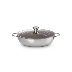 Caçarola Baixa com Tampa 30cm - Signature Inox - Le Creuset LE CREUSET LC96600730000100