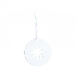 Ornamento de Natal Redondo com Estrela - Xmas - Asa Selection ASA SELECTION ASA10044017