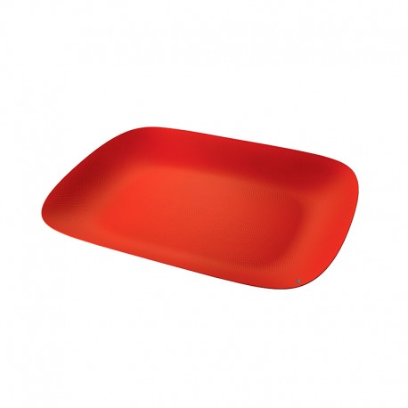 Rectangular Tray Red - Moiré - Alessi ALESSI ALESMW70RT