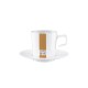 Café Au Lait Cup w/ Saucer Decal - Cafe Al Bar White - Asa Selection ASA SELECTION ASA19820097