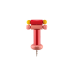 Corkscrew 18cm Pink Pink, Red And Yellow - Alessi ALESSI ALESES172