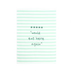 Kitchen Towel Would Eat Here Again - Kitchen Textiles Colorful - Asa Selection