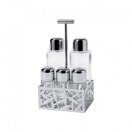 Conjunto Para Condimentos 5Pcs - Cactus Inox - Alessi ALESSI ALESMSA16