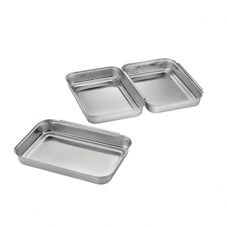 Set of 3 Breadcrumb Coating Set - Pando Steel - Gefu GEFU GF14764