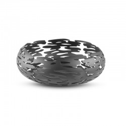 Round Basket ø21cm Black - Barknest - Alessi ALESSI ALESBM02B