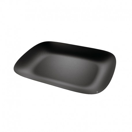 Bandeja Rectangular Negro - Moiré - Alessi ALESSI ALESMW70BT
