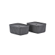 Set of 2 Storage Boxes 32cm Black - Pulp - Zone Denmark ZONE DENMARK BVZN31775