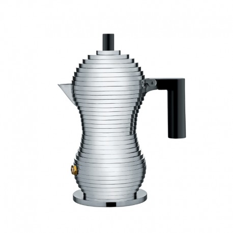 Espresso Coffee Maker 70ml - Pulcina Grey And Black - Alessi ALESSI ALESMDL02/1B