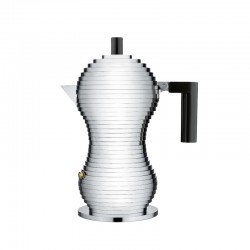 Cafetera para Caf&eacute; Expr&eacute;s 150ml - Pulcina Gris Y Negro - Alessi
