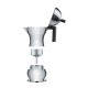 Cafetera Para Café Exprés 300ml - Pulcina Gris Y Negro - Alessi ALESSI ALESMDL02/6B