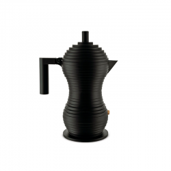 Cafetera para Café Exprés 300ml Negro - Pulcina - Alessi