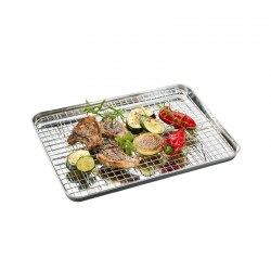 Bandeja de Horno con Rejilla de Enfriamiento 31,5cm - Variado Inox - Gefu GEFU GF14765