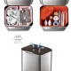 Balde do Lixo 60L Inox - Totem Max - Joseph Joseph JOSEPH JOSEPH JJ30060