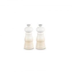 Salt & Pepper Mini Mill Set 11cm Meringue - Le Creuset