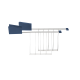 Set 2 Toaster Racks Blue - Plissé - Alessi ALESSI ALESMDL08RADAZ