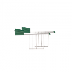 Set 2 Toaster Racks Green - Plissé - Alessi